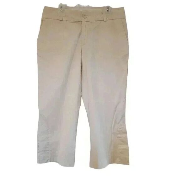 Banana Republic Women's Tan Cotton/Spandex Capris - Picture 1 of 9